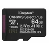 Atminties kortelė Kingston *Micro SD 64GB Canvas Select+ G3 100MB/s Adapt