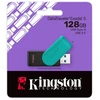 Kingston pendrive 128GB Portable USB 3.2 Gen 1 DataTraveler Exodia S (Juodas/Turquoise)