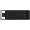 Kingston pendrive 128GB USB-C DT70 juoda