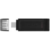 Kingston pendrive 64GB USB-C DT70 juoda
