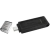 Kingston pendrive 64GB USB-C DT70 juoda
