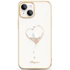 Kingxbar Wish Series silikoninis dėklas su kristalais iPhone 15 - auksinis