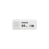 USB Atmintukas - Kioxia TransMemory U301, 64 GB, Balta