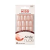 KISS Akriliniai nagai - prancūziškas manikiūras natūraliam įvaizdžiui Salon Acrylic French Nude 64268 28 vnt.
