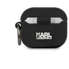 Karl Lagerfeld - Karl Lagerfeld Rue St Guillaume Silikoninis dėklas for AirPods 3 Juodas