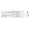 Klaviatūra Logitech - „Signature Slim“ belaidės klaviatūros ir pelės rinkinys MK950, balkšvas, NORDIC