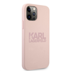 Karl Lagerfeld KLHCP12LSTKLTLP iPhone 12 Pro Max 6,7" Silicone Stack Logo rožinė/pink
