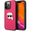 Dėklas KLHCP13LPKMP Karl Lagerfeld PU Leather Karl Head Case for iPhone 13 Pro Rožinė (Rožinė)
