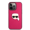 Dėklas KLHCP13LPKMP Karl Lagerfeld PU Leather Karl Head Case for iPhone 13 Pro Rožinė (Rožinė)