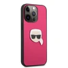 Dėklas KLHCP13LPKMP Karl Lagerfeld PU Leather Karl Head Case for iPhone 13 Pro Rožinė (Rožinė)