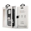 Karl Lagerfeld Slilicone Karl &amp; Choupette - dėklas skirtas Apple iPhone 13 Pro Juodas