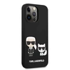 Karl Lagerfeld Slilicone Karl &amp; Choupette - dėklas skirtas Apple iPhone 13 Pro Juodas
