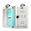 Karl Lagerfeld KIETAS DĖKLAS KLHCP13SCHTRB IPHONE 13 MINI BLIZGANTIS CHOUPETTE FUN Mėlynas