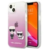 Dėklas Karl Lagerfeld KLHCP13SCKTRP HARDCASE KARL&amp;CHOUPETTE IPHONE 13 MINI Rožinis