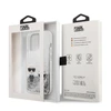 Dėklas Karl Lagerfeld iPhone 13 Pro Max 6,7'' KLHCP13XGKCS sidabrinis Liquid Glitter Karl-Choupette