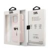Apple iPhone 13 Pro Max Karl Lagerfeld dėklas Silicone Karl`s Head (KLHCP13XSLKHLP) light rožinės spalvos