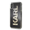 Dėklas Karl Lagerfeld Karl Logo Glitter iPhone X/Xs Case - Juodas