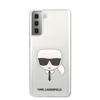 Samsung Galaxy S21 Plus Karl Lagerfeld dėklas Karl`s Head (KLHCS21MKTR) skaidrus