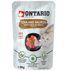 ONTARIO katės maistas tunu ir lašiša, 80 g