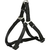 TRIXIE Premium One Touch petnešos, M 50-65cm/20mm, juodos
