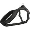 TRIXIE Premium touring petnešos, M-L 50-90cm/25mm, juodos