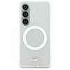 Lacoste matinio apdailos auksinis logotipo telefono dėklas su „MagSafe“ palaikymu, skirtas „Samsung Galaxy S26“ (S942) baltas