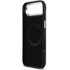 Lacoste Iconic Petit Pique Camera Stand MagSafe telefono dėklas su stovu ir MagSafe palaikymu, skirtas Apple iPhone 17 Air, juodas