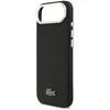 Lacoste Iconic Petit Pique Camera Stand MagSafe telefono dėklas su stovu ir MagSafe palaikymu, skirtas Apple iPhone 17 Air, juodas