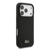 Lacoste Iconic Petit Pique MagSafe dėklas + Wallet skirtas Apple iPhone 17 Pro juodos spalvos