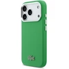 Lacoste Iconic Petit Pique Metal Logo MagSafe dėklas skirtas Apple iPhone 17 Pro žalios spalvos