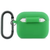 Dėklas Lacoste Liquid Silicone Croc Logo Case for AirPods Pro 3 Žalias