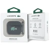 Lacoste Liquid Silicone Croc Logo dėklas skirtas Apple AirPods 4 juodos spalvos