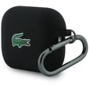 Dėklas Lacoste Liquid Silicone Croc Logo Case for AirPods Pro 3 Juodas