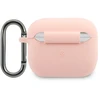 Lacoste Liquid Silicone Glossy Printing Logo dėklas skirtas Apple AirPods 3 rožinės spalvos