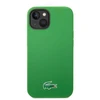 Lacoste Liquid Silicone Microfiber Croc Logo MagSafe dėklas skirtas iPhone 14 žalios spalvos