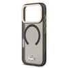 Lacoste PC/TPU Frosted Finish Gold Logo MagSafe dėklas skirtas Apple iPhone 17 Pro juodos spalvos