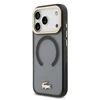 Lacoste PC/TPU Frosted Finish Gold Logo MagSafe dėklas skirtas Apple iPhone 17 Pro juodos spalvos