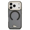 Lacoste PC/TPU Frosted Finish Gold Logo MagSafe dėklas skirtas Apple iPhone 17 Pro juodos spalvos