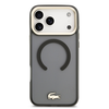 Lacoste PC/TPU Frosted Finish Gold Logo MagSafe dėklas skirtas Apple iPhone 17 Pro Max juodos spalvos