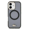 Lacoste PC/TPU Frosted Finish Gold Logo MagSafe dėklas skirtas Apple iPhone 17 juodos spalvos