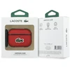 Dėklas Lacoste Petit Pique Croc Logo Patch Case for AirPods Pro 3 Raudona