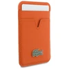 Dėklas Lacoste PU Iconic Petit Pique MagSafe Wallet oranžinės spalvos