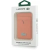 Dėklas Lacoste PU Iconic Petit Pique MagSafe Wallet oranžinės spalvos