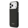 Lacoste PU Leather Champs Elysees MagSafe dėklas skirtas Apple iPhone 17 Pro Max juodos spalvos