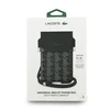 Dėklas Lacoste PVC Blend Monogram Metal Logo Phone Pouch XL juodos spalvos