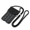 Dėklas Lacoste PVC Blend Monogram Metal Logo Phone Pouch XL juodos spalvos