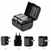 CP TR1 Ceļojumu Strāvas ligzdas 3in1 Multi adapteris UK 3-pin - Euro 2pin - US (USA) - Āzijas + Uzglabāšanas kaste
