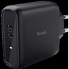 Įkroviklis Trust kroviklis MAXO 65W, 2x USB-C, juoda