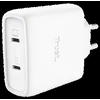 TRUST GaN įkroviklis MAXO 65W 2 prievadų, USB-C, baltas