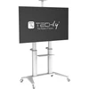 Techly TV laikiklis Mobilus TV laikiklis 70-120" iki 140kg reguliuojamas su 2 lentynomis